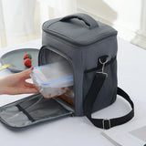 MABULA Insulated Lunch Box Large Cooler Handbag Protable Freezable Crossbody Bag