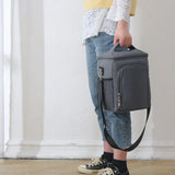 MABULA Insulated Lunch Box Large Cooler Handbag Protable Freezable Crossbody Bag