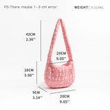 Pink Lightweight Quilting Crossbody Hobo Purse for Women
