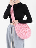 Pink Lightweight Quilting Crossbody Hobo Purse for Women