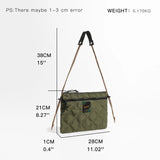 Quilted Nylon Crossbody Bag Lightweight Phone Purse Travel Sling Shoulder Pouch