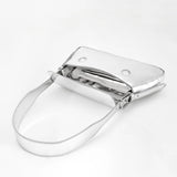 Silver Women Underarm Shoulder Bags Phone Purses Small Tote Bag