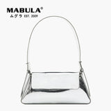 Silver Women Underarm Shoulder Bags Phone Purses Small Tote Bag