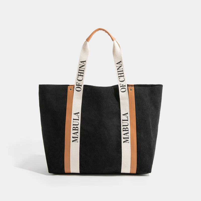 Corduroy Women Shoulder Bag Tote Handbag