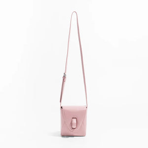 Small Silver PU Women Crossbody Bag Mini Saddle Shoulder Phone Purse