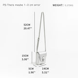 Small PU Leather Phone Bag Women Mini Saddle Crossbody Bag