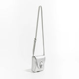 Small PU Leather Phone Bag Women Mini Saddle Crossbody Bag