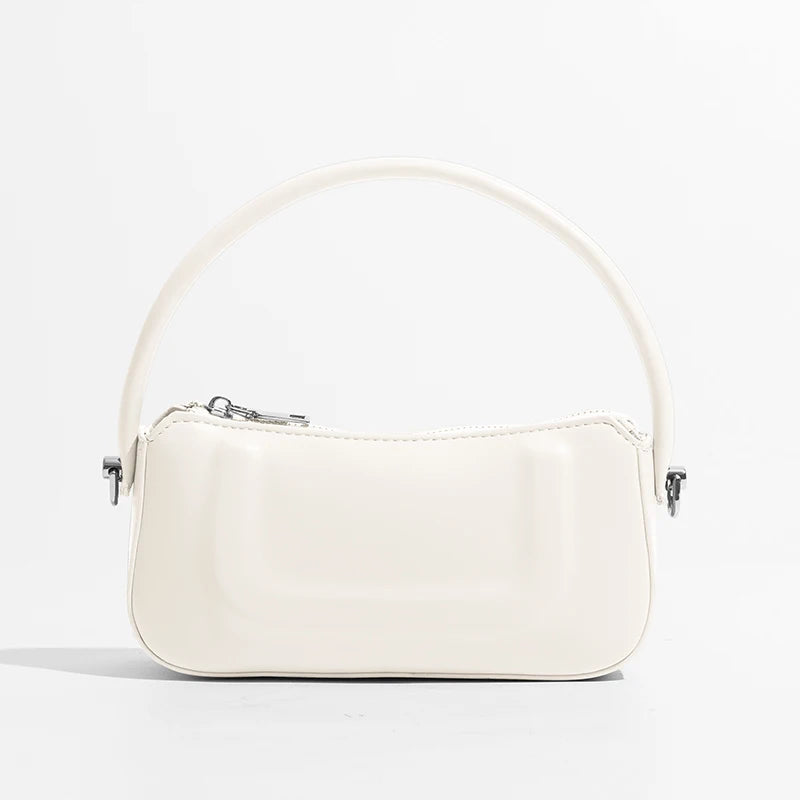 Soft Leather Women Handbags Casual Solid Underarm Shoulder Bags