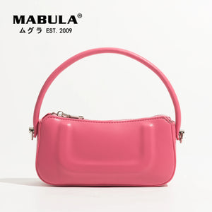 Soft Leather Women Handbags Casual Solid Underarm Shoulder Bags