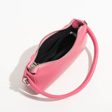 Soft Leather Women Handbags Casual Solid Underarm Shoulder Bags
