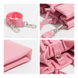 Soft Leather Women Shoulder Bag Top Handle Handbag Solid Phone Purse Small Totes