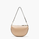 Half Moon Small Tote Bag PU Leather Women Shoulder Purse