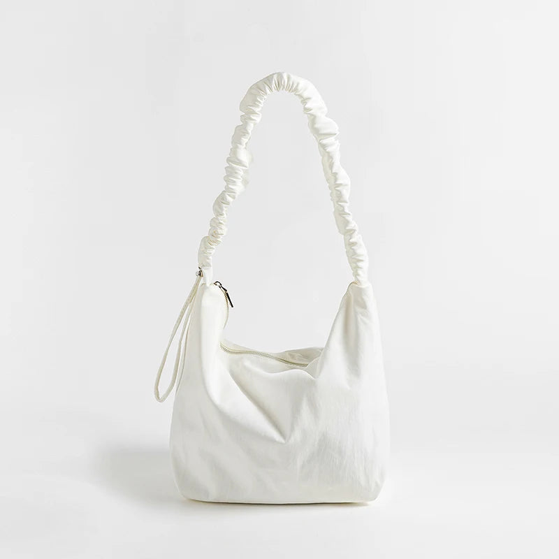 Casual Hobo Crossbody Bag Women Ruched Shoulder Handbag