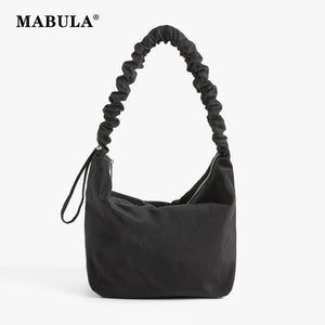 Casual Hobo Crossbody Bag Women Ruched Shoulder Handbag