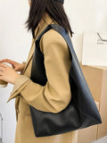 Japanese Style Shoulder Purse for Women Lightweight Top Handle Bag