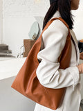 Japanese Style Shoulder Purse for Women Lightweight Top Handle Bag