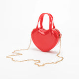 Waterproof Heart Shape PVC Tote Bag Top Handle Handbag