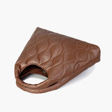 Women Soft Leather Quilted Shoulder Bag - Large Capacity Tote
