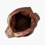 Women Soft Leather Quilted Shoulder Bag - Large Capacity Tote