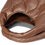Women Soft Leather Quilted Shoulder Bag - Large Capacity Tote