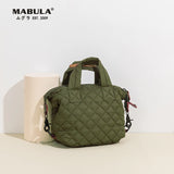 Women Winter Quilted Pillow Tote Handbag Female Mini