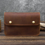 Vintage Leather Clutch Bag Hand Wallet Retro Style Purse Dual Use