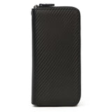 MAHEU Leather Long Purse Clutch Double Zip Wallet Men Women
