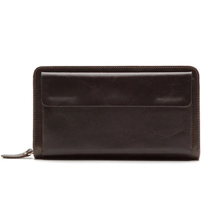 Business Style Leather Clutch Wallet Men Hand Purse