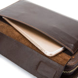 Business Style Leather Clutch Wallet Men Hand Purse