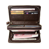 Business Style Leather Clutch Wallet Men Hand Purse
