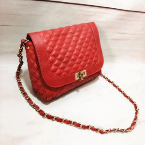 MANGO Women's Chain Clamshell Bag