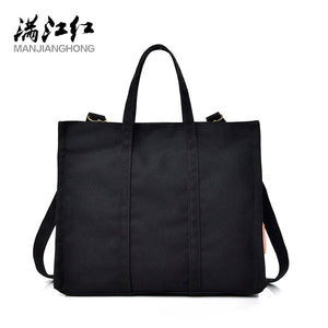 Casual Totes Solid Canvas Ladies Bag Women Shoulder Messenger Bag