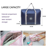 Large Capacity Folding Travel Bags Waterproof Oxford Cloth Carry-On Luggage