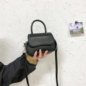 Pink Leather Handbag Crossbody Wallet All-match