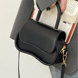 Pink Leather Handbag Crossbody Wallet All-match