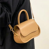 Pink Leather Handbag Crossbody Wallet All-match