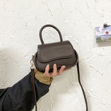 Pink Leather Handbag Crossbody Wallet All-match