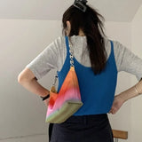 MBTI Women Shoulder Bag Nylon Casual Underarm High Purse