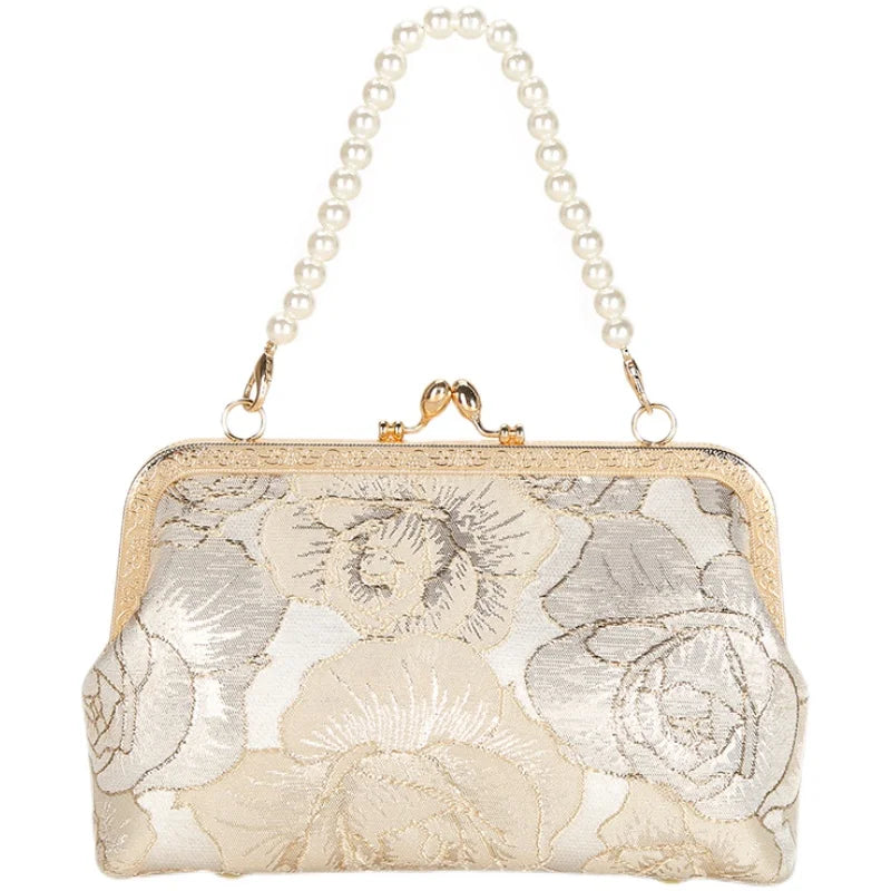 Chinese Style Floral Pattern Evening Bag for Phone