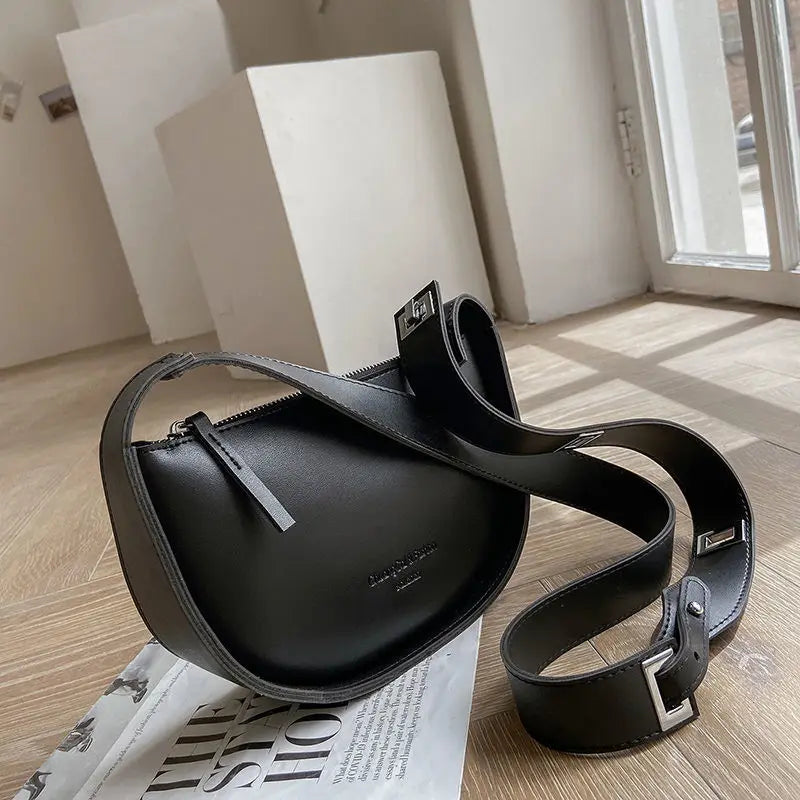 MBTI Women's Shoulder Bag PU Leather Handbag Underarm Bag