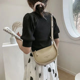 MBTI Women's Shoulder Bag PU Leather Handbag Underarm Bag