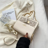 MBTI Winter Casual PU Leather Shoulder Bag for Women