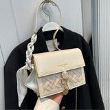 MBTI Winter Casual PU Leather Shoulder Bag for Women