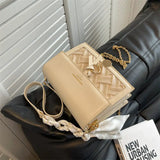 MBTI Winter Casual PU Leather Shoulder Bag for Women