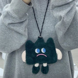 MBTI Kawaii Shoulder Bag Green Lipstick Zipper Small Coin Purse