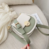 MBTI Women's Circular Shoulder Bag Solid Candy Casual Satchel Purse