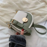 MBTI Women's Circular Shoulder Bag Solid Candy Casual Satchel Purse