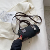 MBTI Pink Shoulder Bag Solid Autumn Purse Handbag Female Crossbody