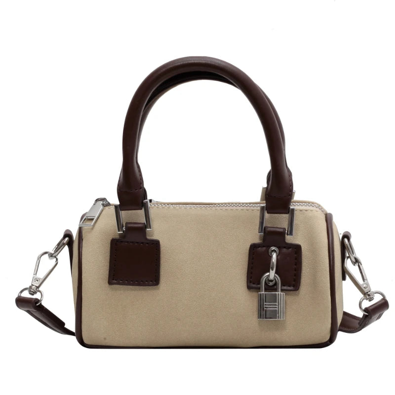 MBTI Pink Shoulder Bag Solid Autumn Purse Handbag Female Crossbody