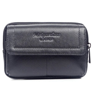 Men Leather Waist Bag Phone Pouch Fanny Pack Travel Waist Packs
